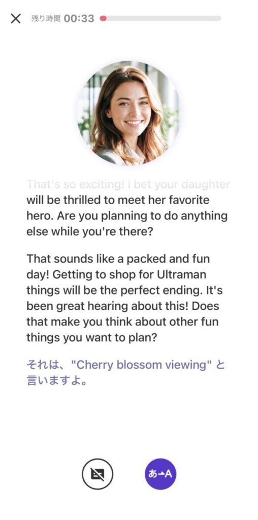 日本語ヘルプ機能を使った時の画面